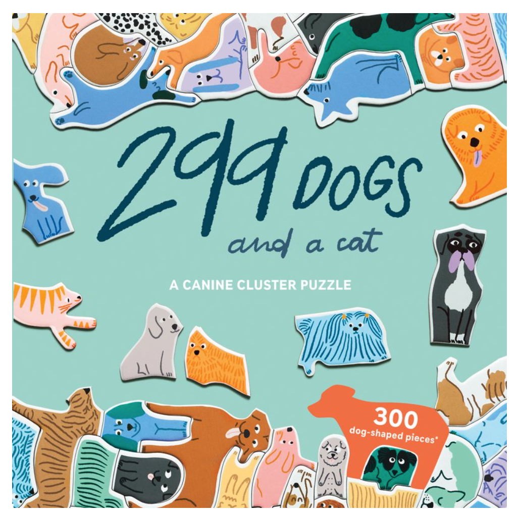 299 Dogs (and a cat) 300 Piece Puzzle by Lea Maupetit