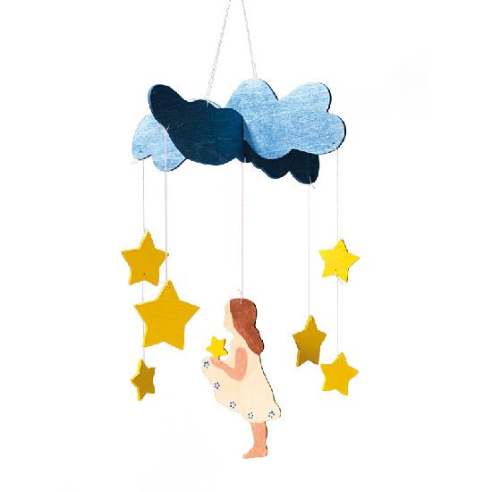 Mobile Falling Stars By Ostheimer Wooden Toys
