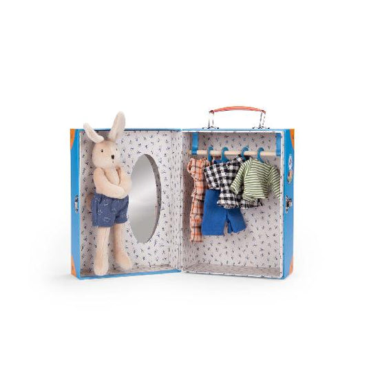 Grande Famille - Little Wardrobe Suitcase Sylvain  By Camille Jourdy and Moulin Roty