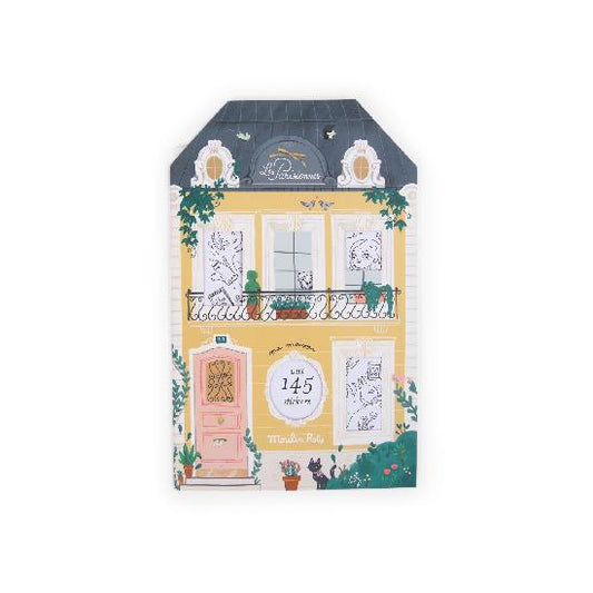 Parisiennes - Colouring Book with Stickers By Lucille Michieli & Moulin Roty