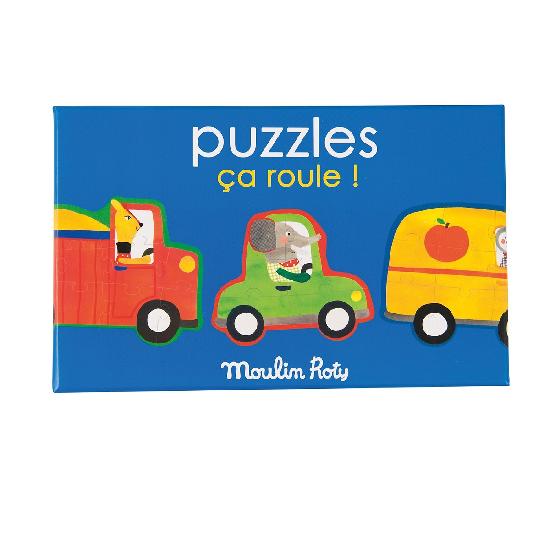 Popipop - Puzzles (Set of 4)  By Moulin Roty