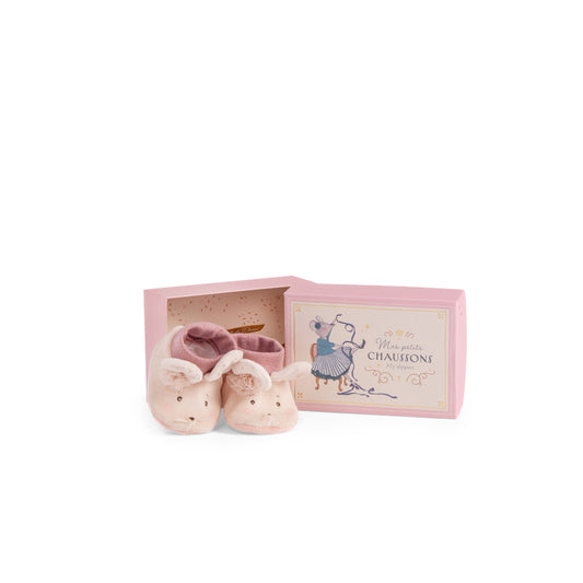 Petite Ecole De Danse - Mouse Slippers 0-6 mnth By Moulin Roty