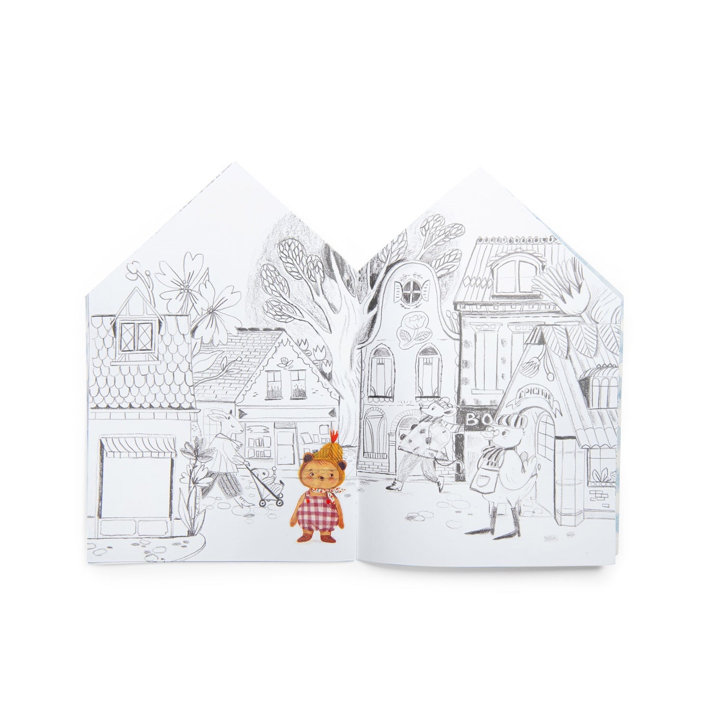 Les Minouchkas - Colouring Book With Stickers By Lucile Michieli and Moulin Roty