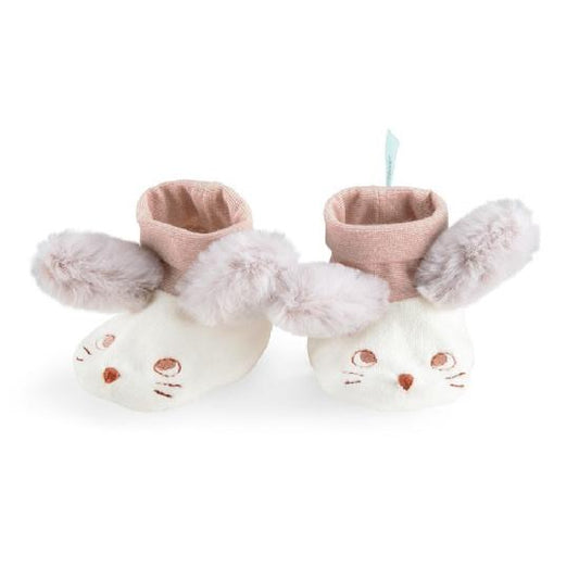 Apres la Pluie Mouse Slippers  - Slippers 0-6m by Moulin Roty