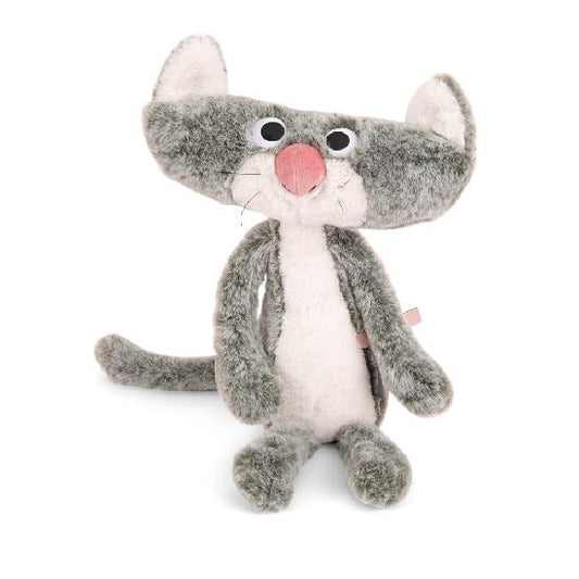L'ecole des loisirs - Chaplapla de Chien Pourri / Flat Cat Soft Toy  By Moulin Roty