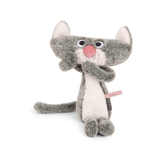 L'ecole des loisirs - Chaplapla de Chien Pourri / Flat Cat Soft Toy  By Moulin Roty