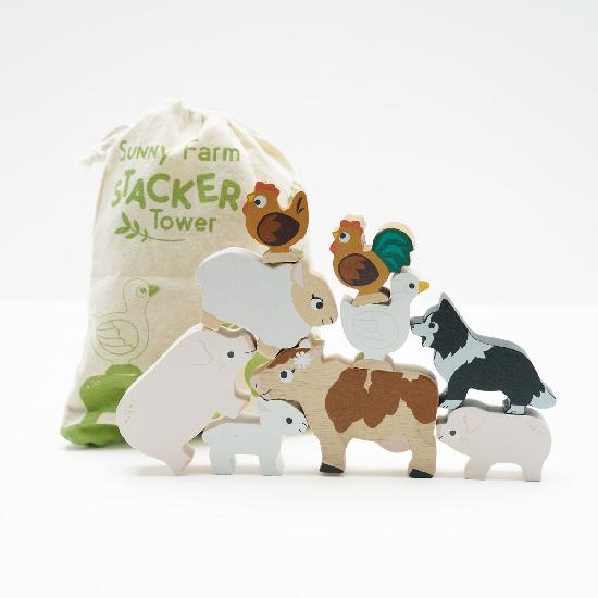 Stacking - Farmyard Animals  By Le Toy Van