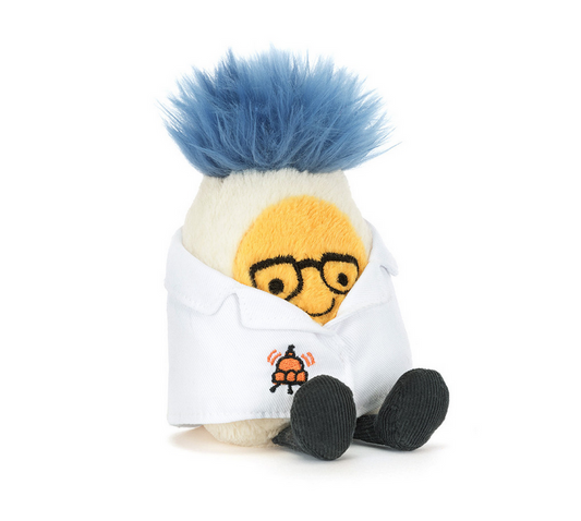 Amuseables Boiled Egg Scientist Outfit by Jellycat