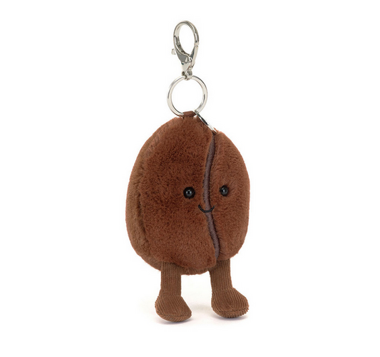 Amuseables Coffee Bean Bag Charm by Jellycat