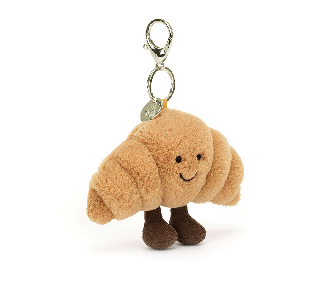 Amuseables Croissant Bag Charm by Jellycat