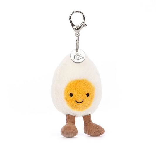 Amuseables Happy Boiled Egg Bag Charm by Jellycat