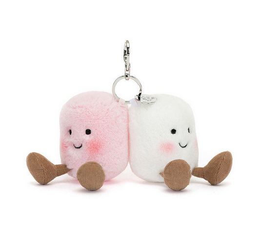 Amuseables Pair of Marshmallows Bag Charm by Jellycat