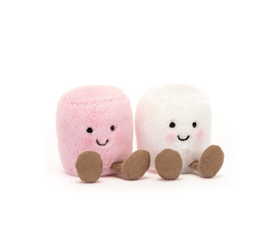 Amuseables Pink and White Marshmallows by Jellycat