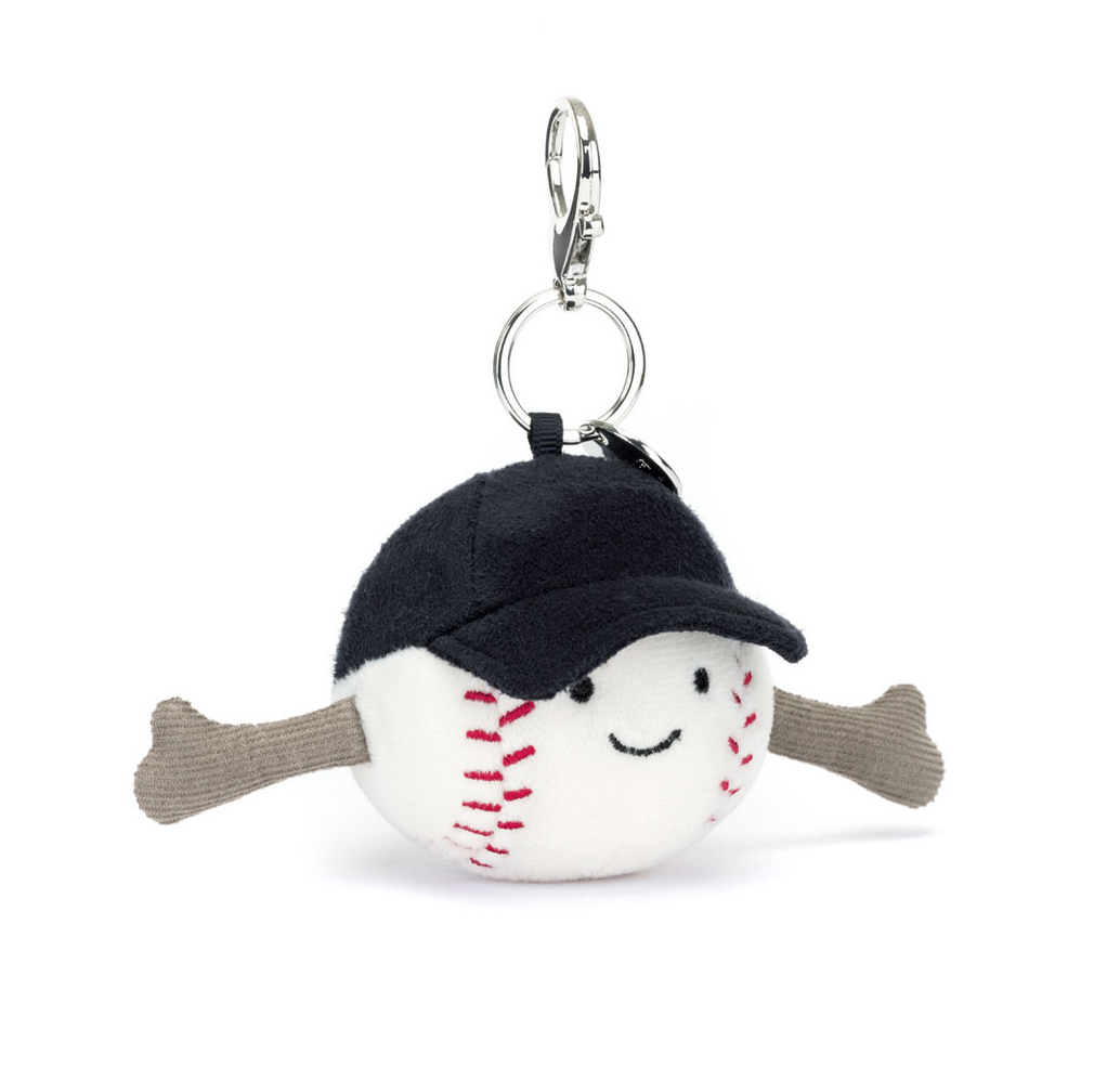 Amuseables Sports Baseball Bag Charm by Jellycat