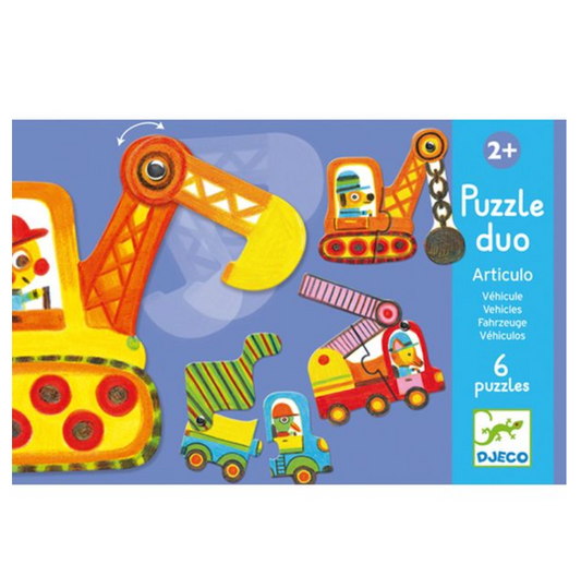 Puzzle duo / Articulo vehicles by Djeco