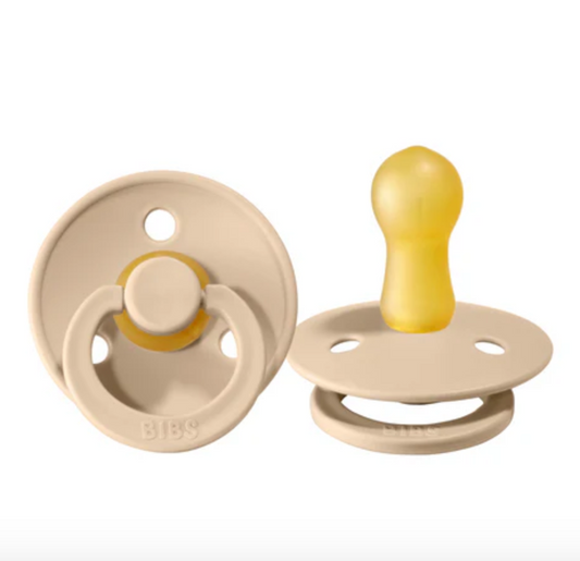 BIBS Pacifier Original COLOUR Latex 2 PK Vanilla