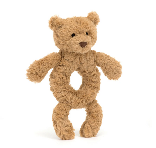 Bartholomew Bear Ring Rattle by Jellycat