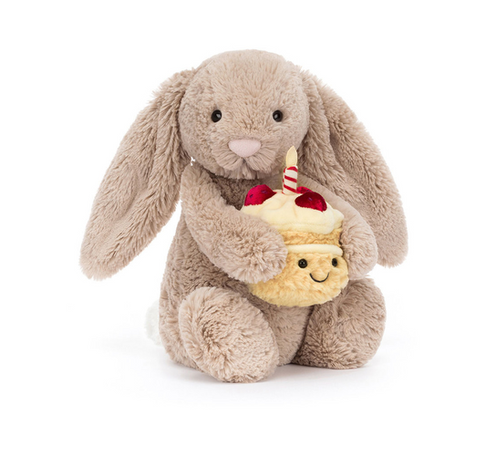 Coming Soon! Bashful Beige Bunny 'Birthday' by Jellycat