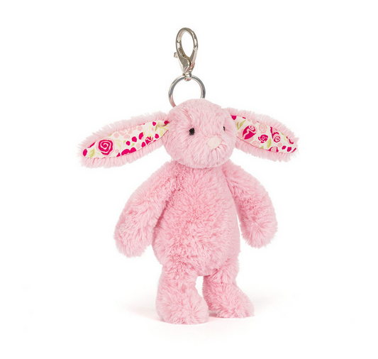 Blushkin Blossom Bunny Bag Charm by Jellycat