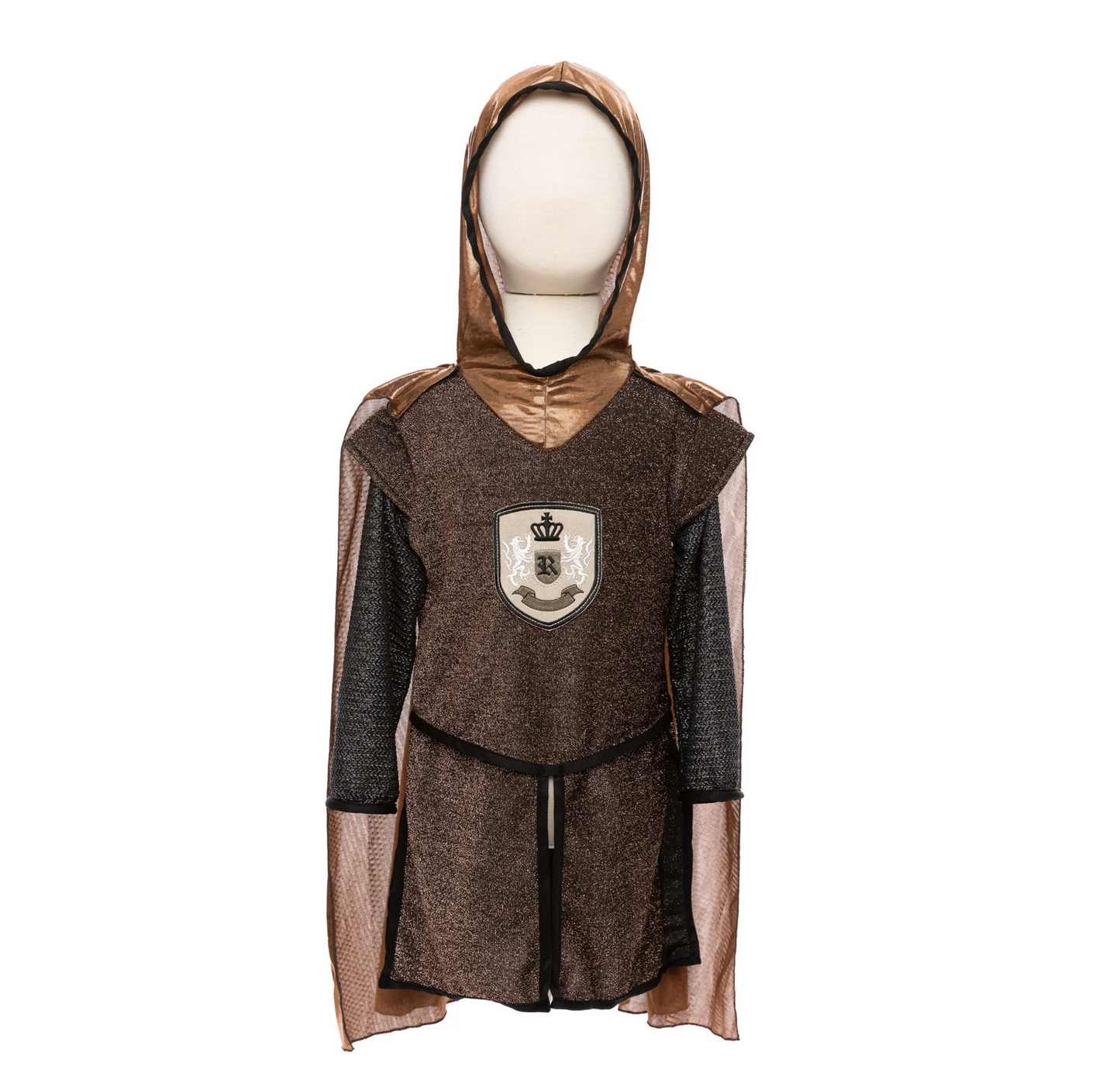 Brilliant Copper Knight Tunic with Cape 5-6 Years by  Great Pretenders