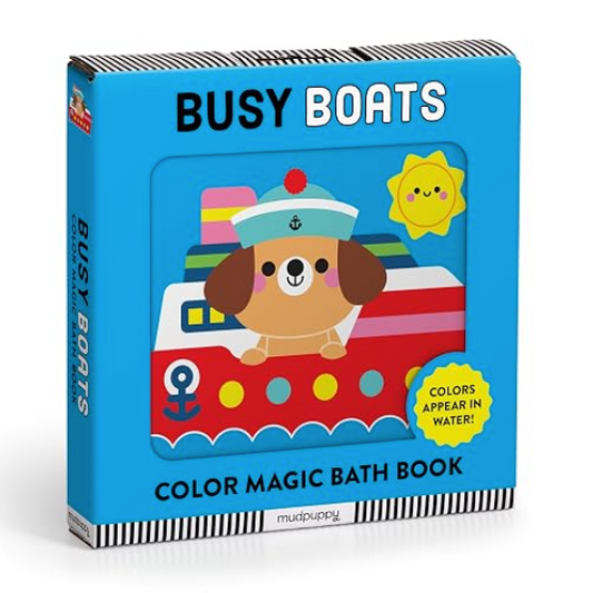 Busy Boats Color Magic Bath Book