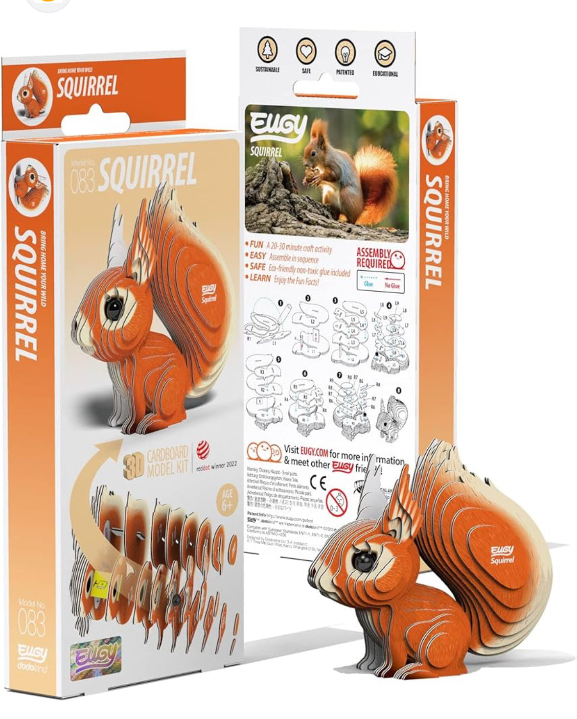 Eugy 3D Puzzle Squirrel