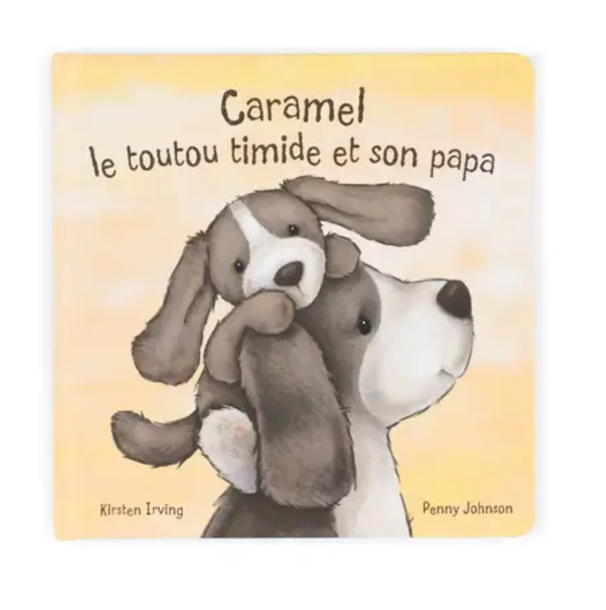 Jellycat - Book, Caramel le Toutou Timide et son Papa