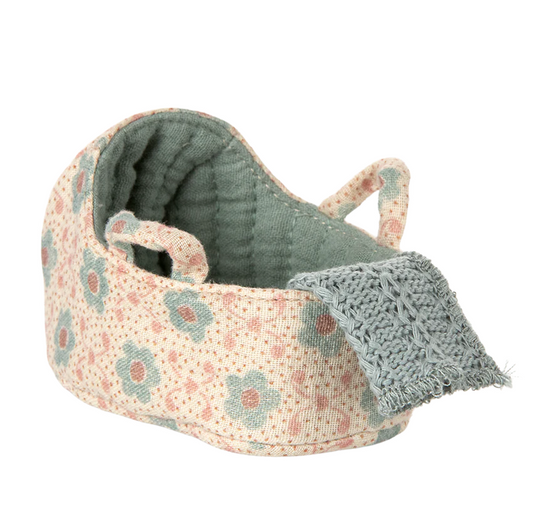 Carry cot, Baby mouse - Blue by Maileg