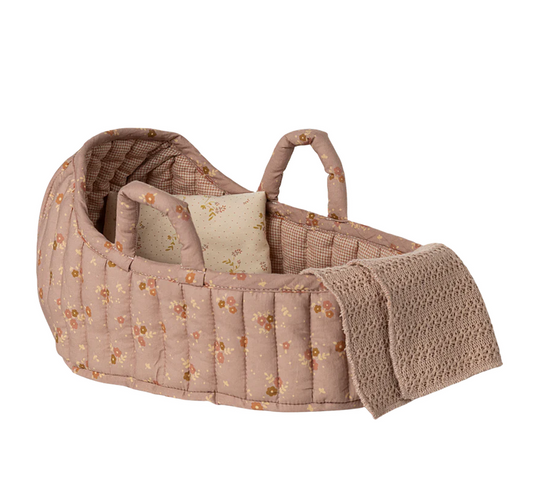 Carry cot, Large - Rose  by Maileg