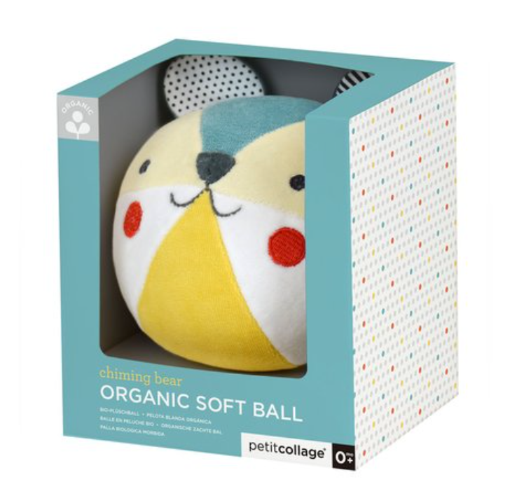 Chiming Bear Organic Soft Ball by  Petit Collage