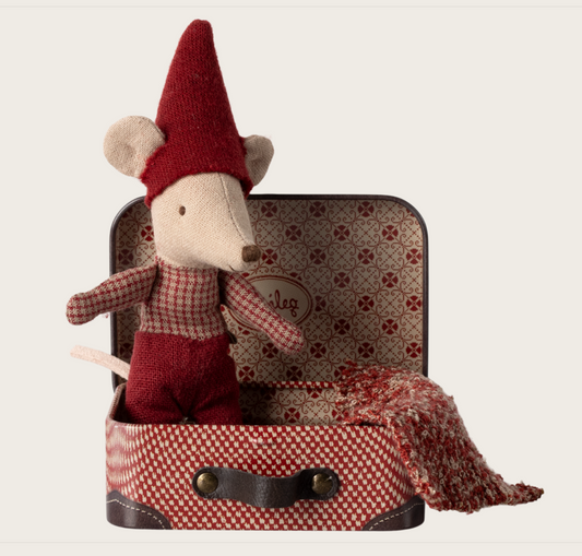 Christmas mouse, Baby in suitcase by Maileg