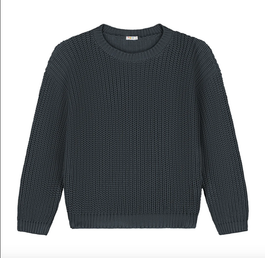 Chunky Knitted WOMEN'S Sweater - CHARCOAL by Yuki