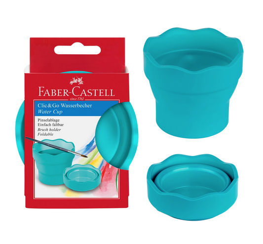 Clic & Go Water Cup, Turquoise by Faber-Castell