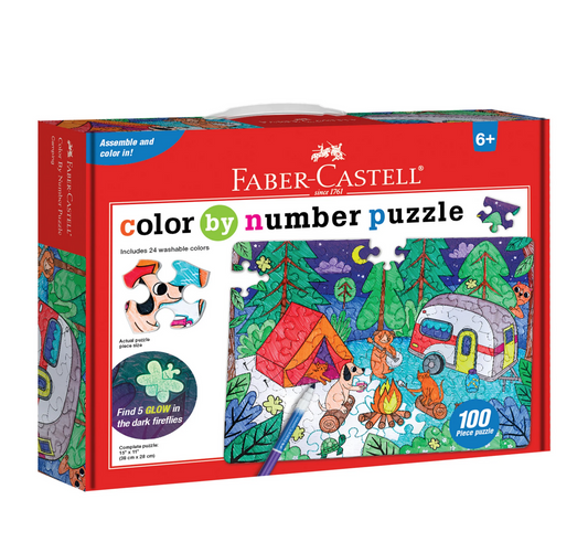 Color by Number Puzzle - Camping by Faber-Castell