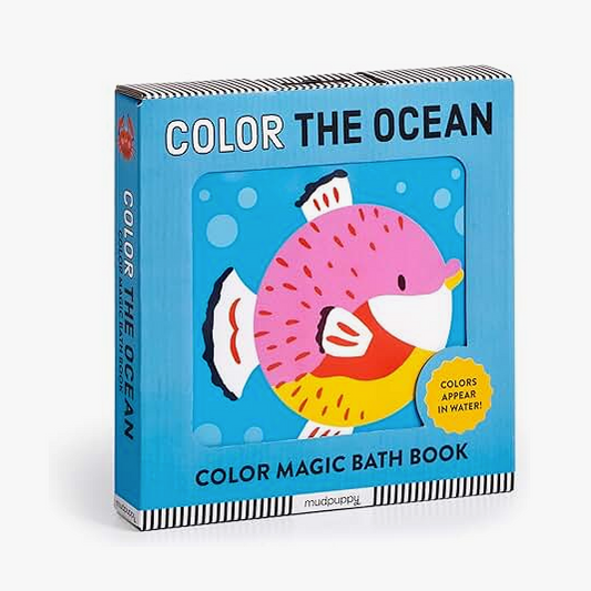 Color the Ocean Color Magic Bath Book