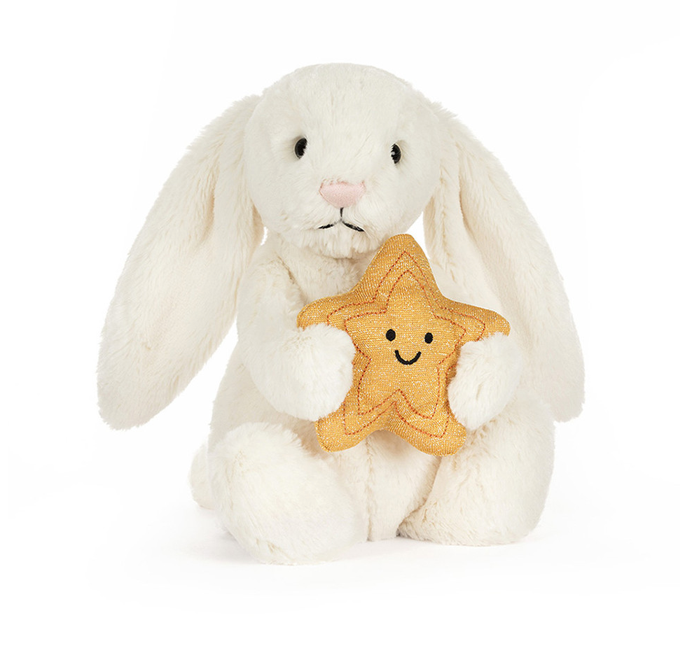 Cream Bunny with Star by Jellycat