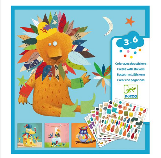 Create with stickers / Animals by Djeco