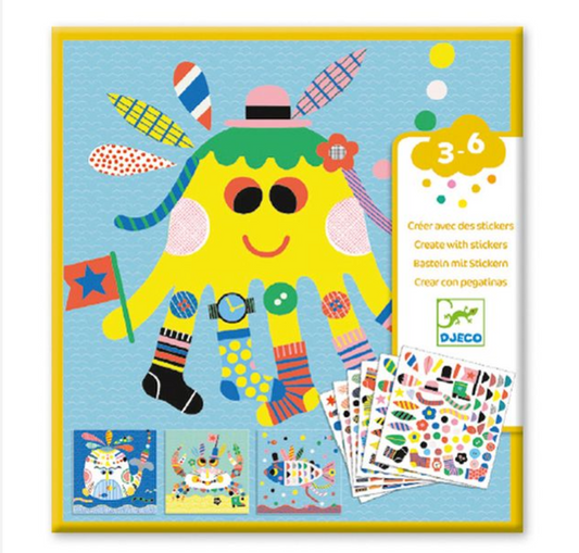 Create with stickers / Sea creatures by Djeco