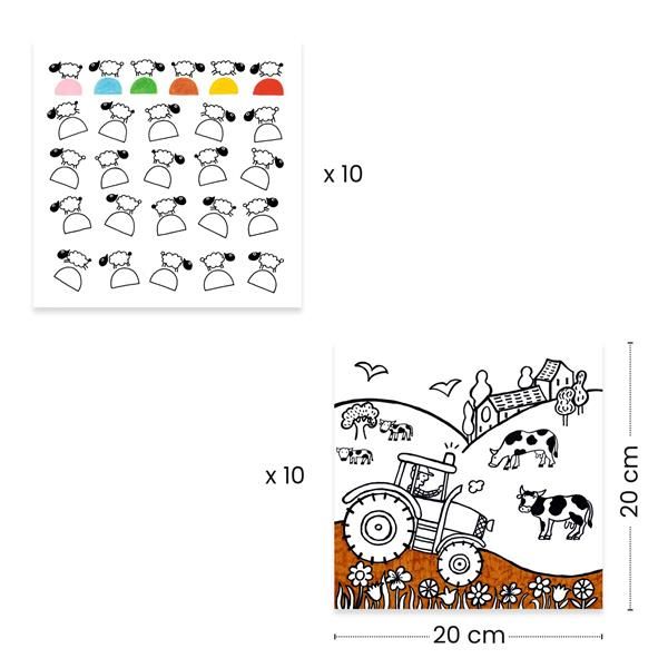 Coloring dispenser / Farm by Djeco