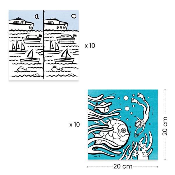 Coloring dispenser / Ocean by Djeco