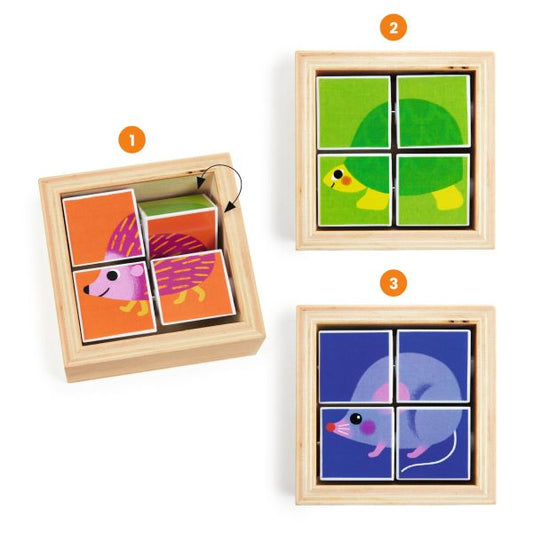 Wooden Puzzle Tournibist by Djeco