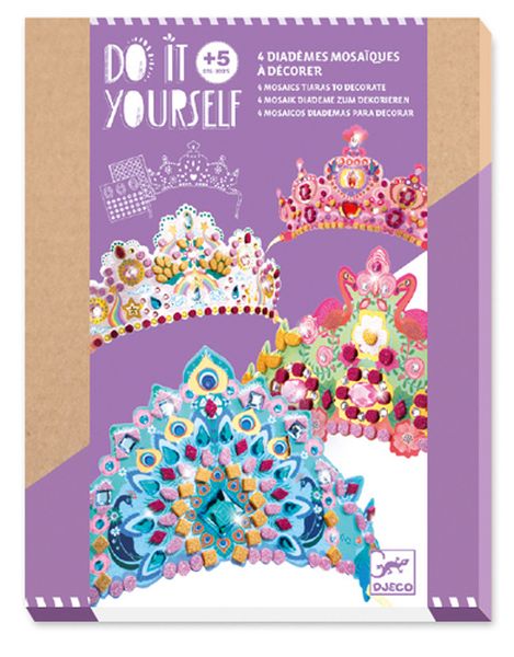 DIY  Mosaic Tiaras  Like a princess by Djeco