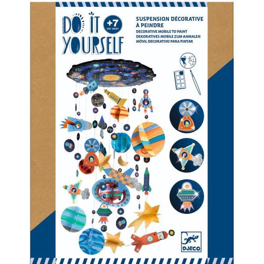 DIY / Solar system : mobile to paint by Djeco