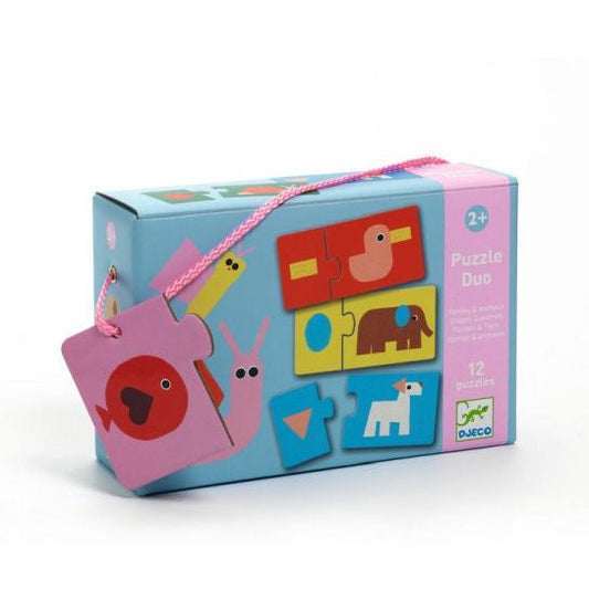 Puzzle duo / Shapes & Animals by Djeco