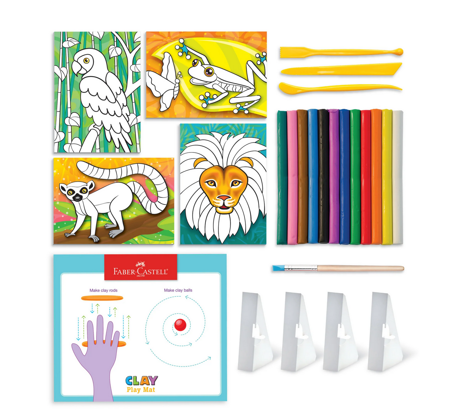 Do Art Coloring with Clay by Faber-Castell