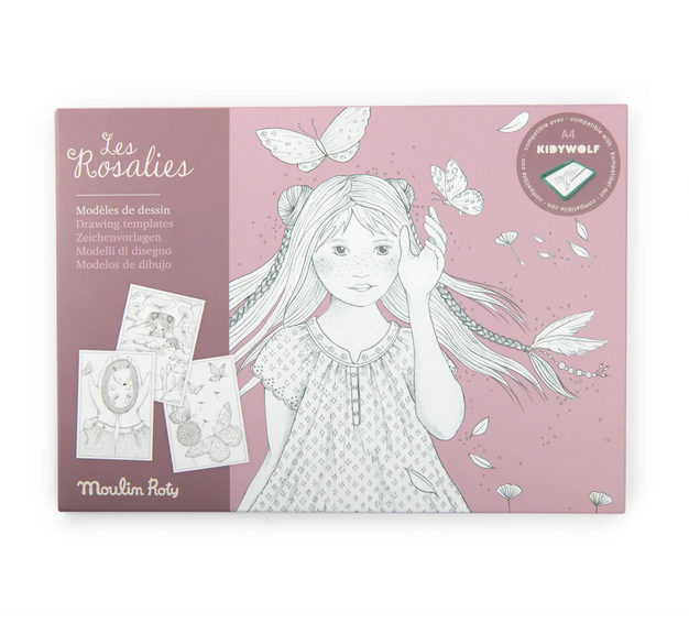 Les Rosalies Drawing Templates 24 pcs-  by Moulin Roty
