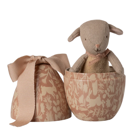Easter egg with micro lamb, Small - Powder by Maileg