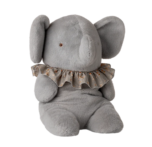 Elephant plush, Big - Blue/grey by Maileg