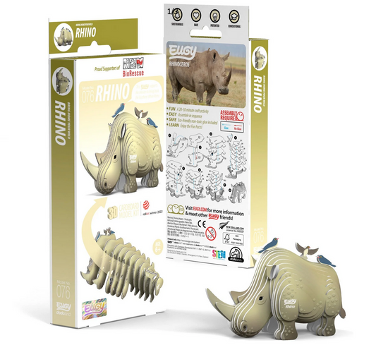 Eugy 3D Puzzle Rhino
