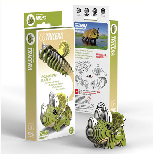Eugy 3D Puzzle Tricera